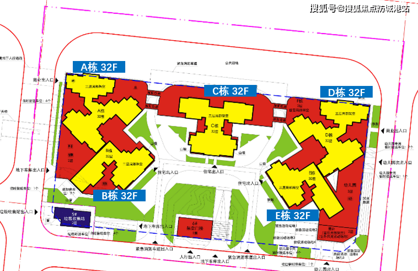 骏景花园规划图图片