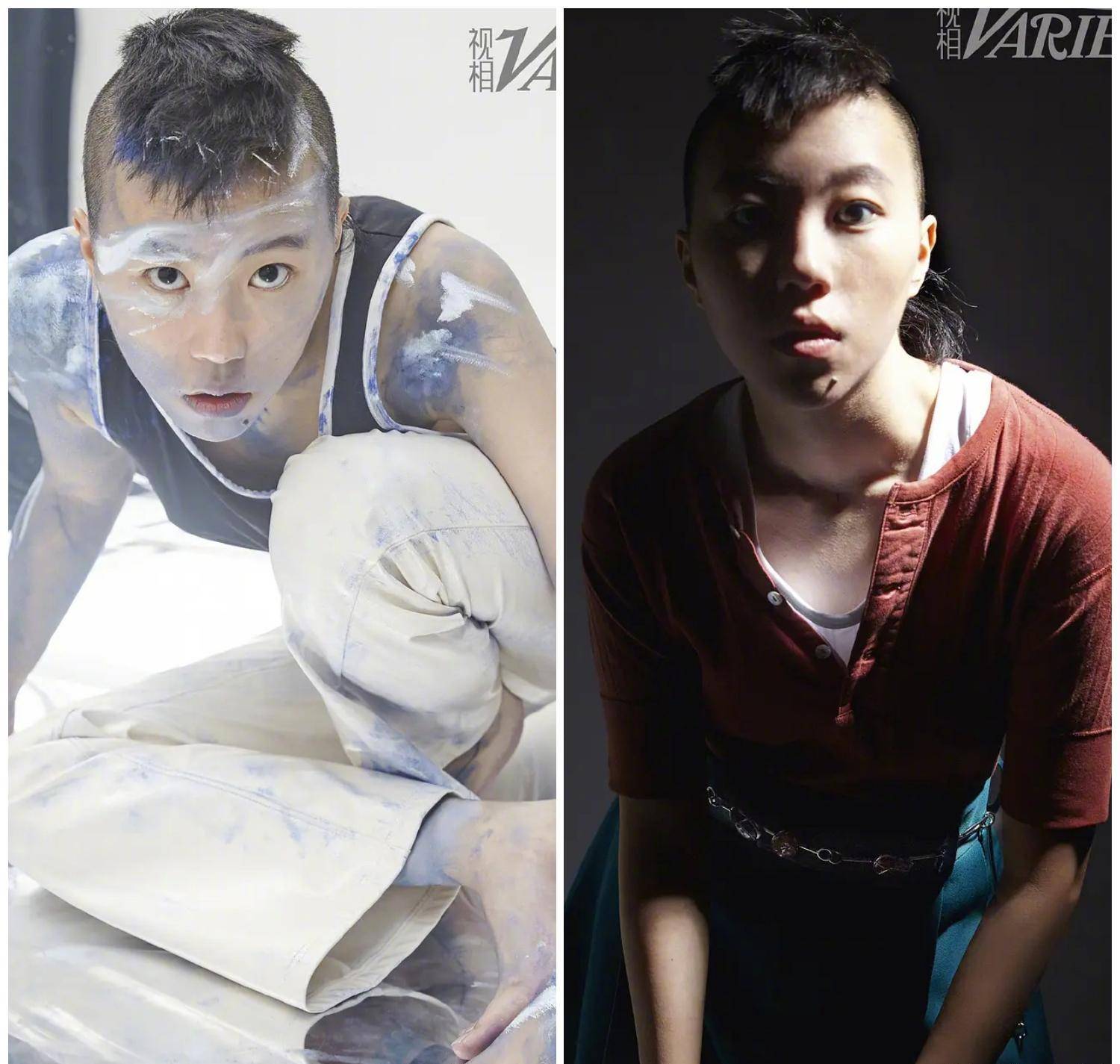 窦靖童拍杂志大片,戴着王菲女儿的滤镜还十分辣眼_周迅_造型_关系