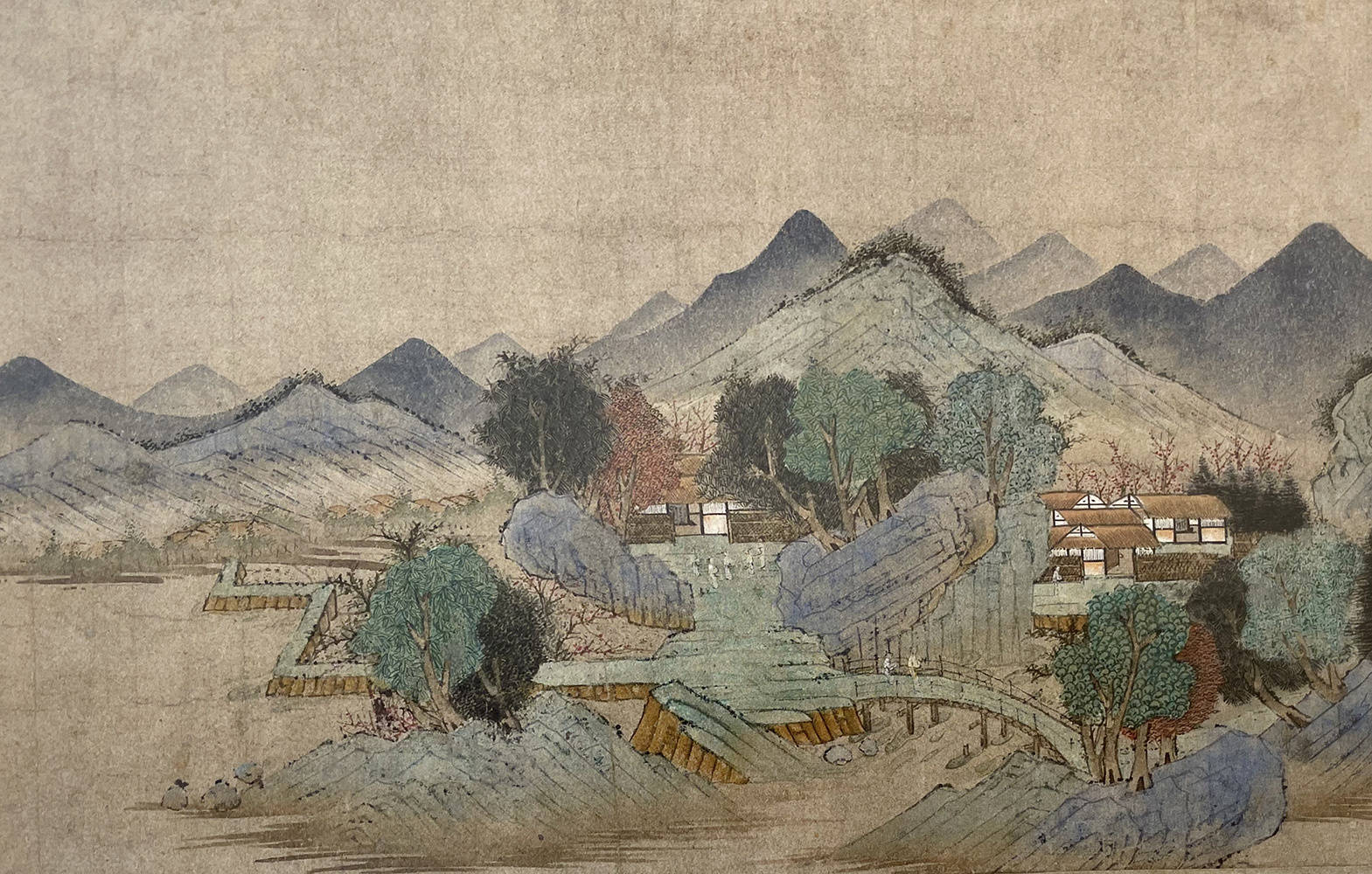 每日中华名画|钱选(传)《四明桃源图》_宁波名_传统_文化