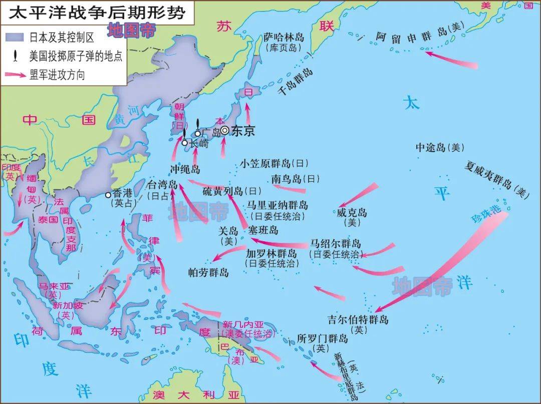 二战日本面临"abcd包围圈",是哪些国家?_日军_中国_战略