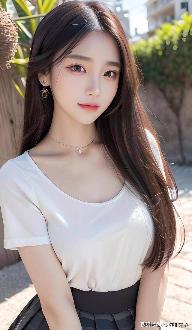 ai绘制的美女图片,清纯又性感,完美结合_微微_表情_情感