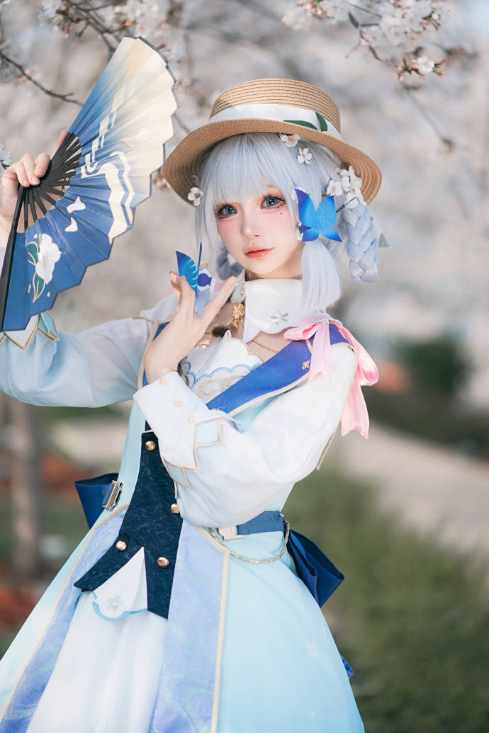 cos:原神神里绫华花时来信cosplay正片9p-咕噜宝taka_伊喵_白嫖_部落