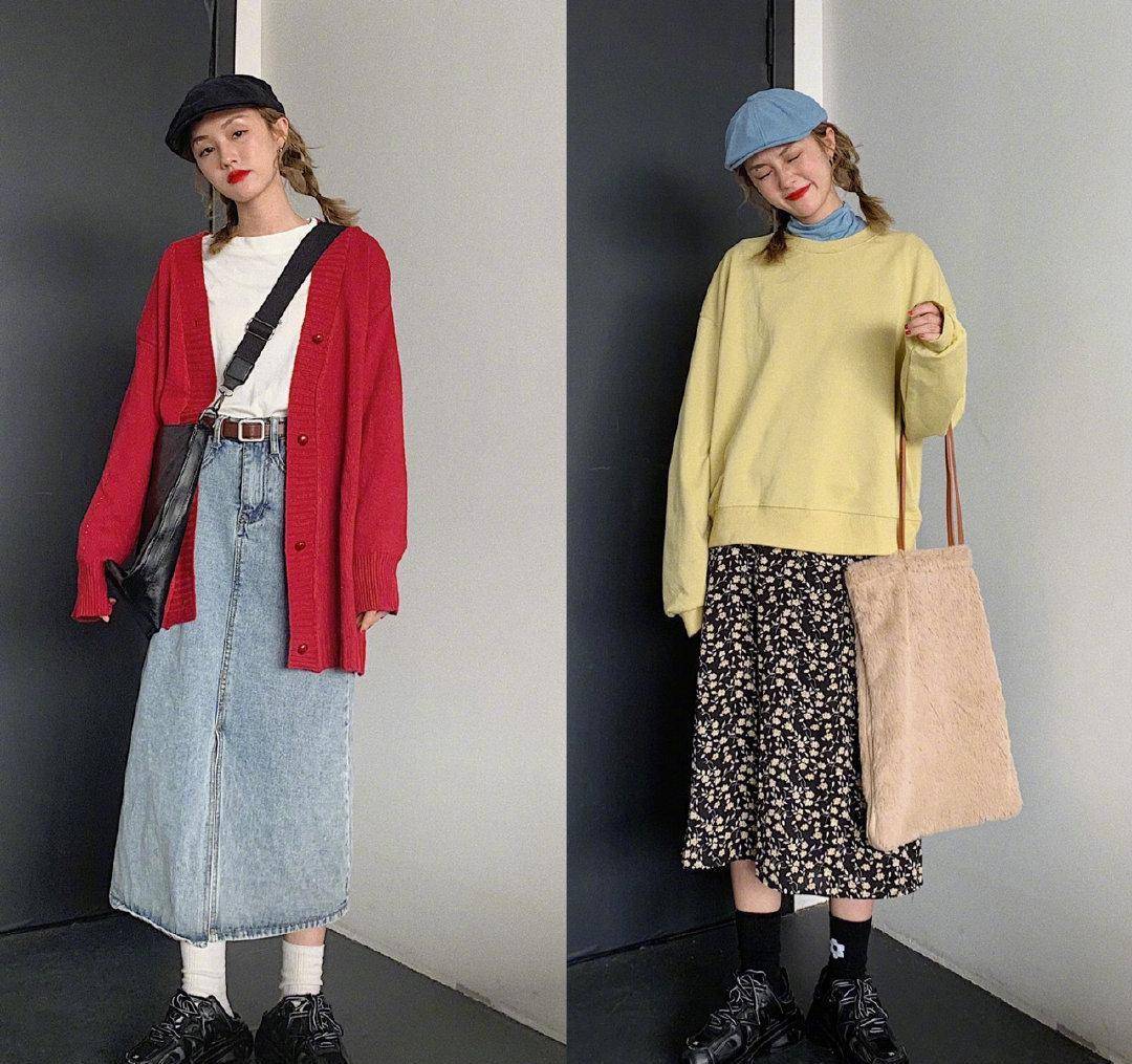 几套小个子甜美穿搭,随便搭配清新脱俗,冬日里保暖又时尚_白色_显得