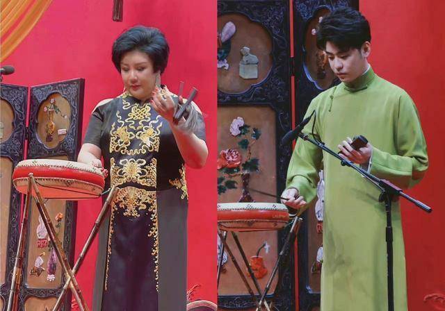 不光请来了鼓曲界多位知名前辈,甚至郭德纲都过来担任了主持人,舞台上