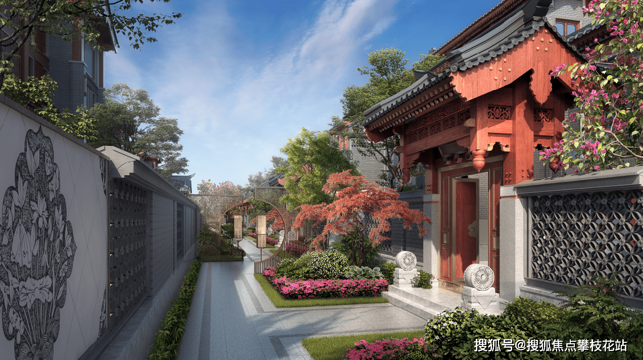 成都天府新区麓山板块豪宅— 中德麓府叠拼别墅 传统中式府院 尽享