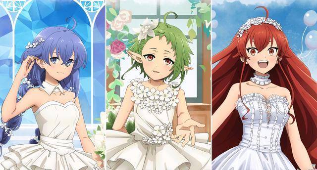 无职转生鲁迪三位老婆婚纱造型公开事实证明还是爱丽丝身材最好_方面