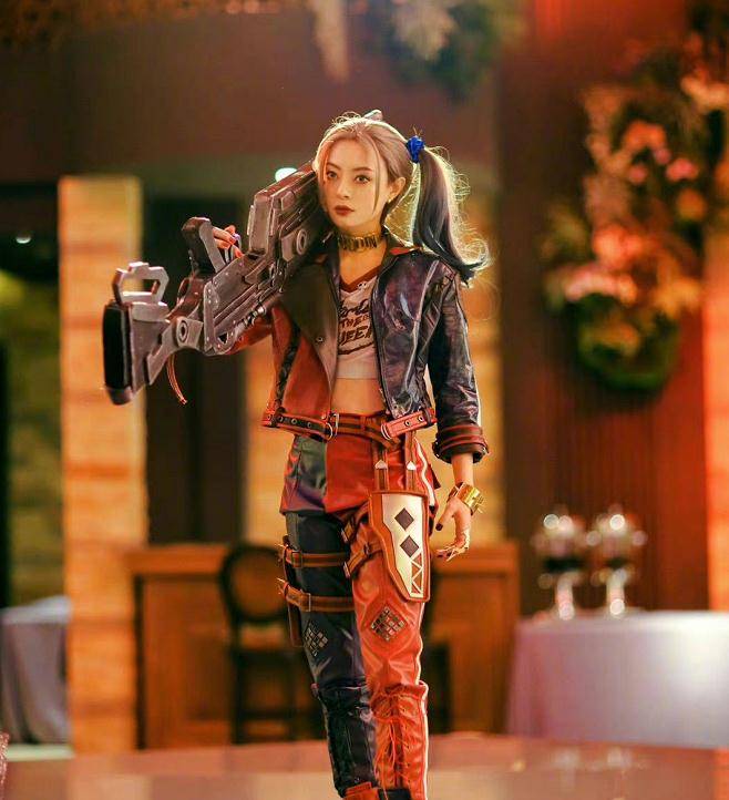 孙俪cos小丑女,标准的双马尾配大红唇,网友:比本人还好看_造型_娘娘