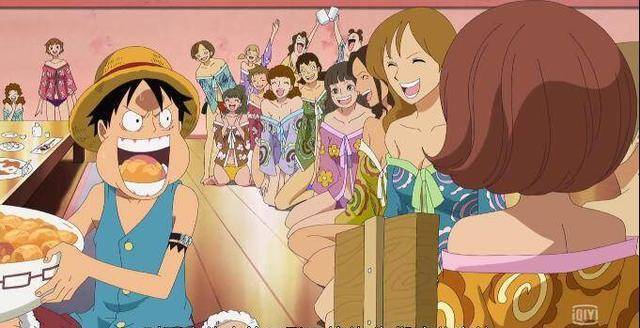 海贼王:路飞最受欢迎的一次,一大群美女排着队摸他的身体!