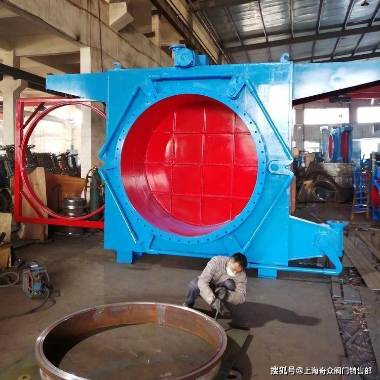 奇众阀门 kf741x敞开式盲板阀 电动封闭式插板阀_密封_机构_结构