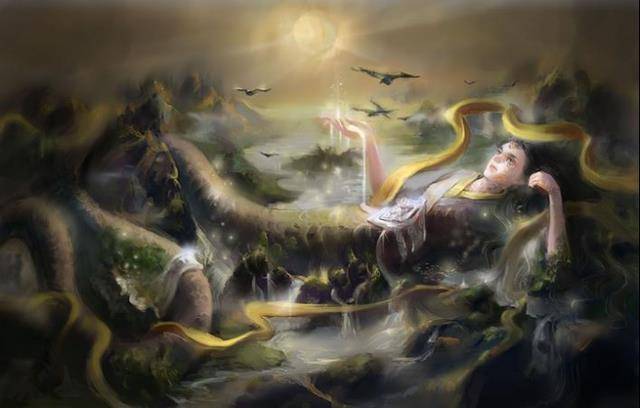 伏羲女娲的人身蛇尾违背常理,《伏羲女娲图》要表达什么?