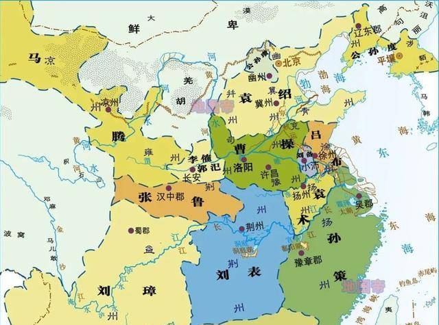 荆州在三国几个重要时间节点,不看这几张图,真不知其影响之大_曹操