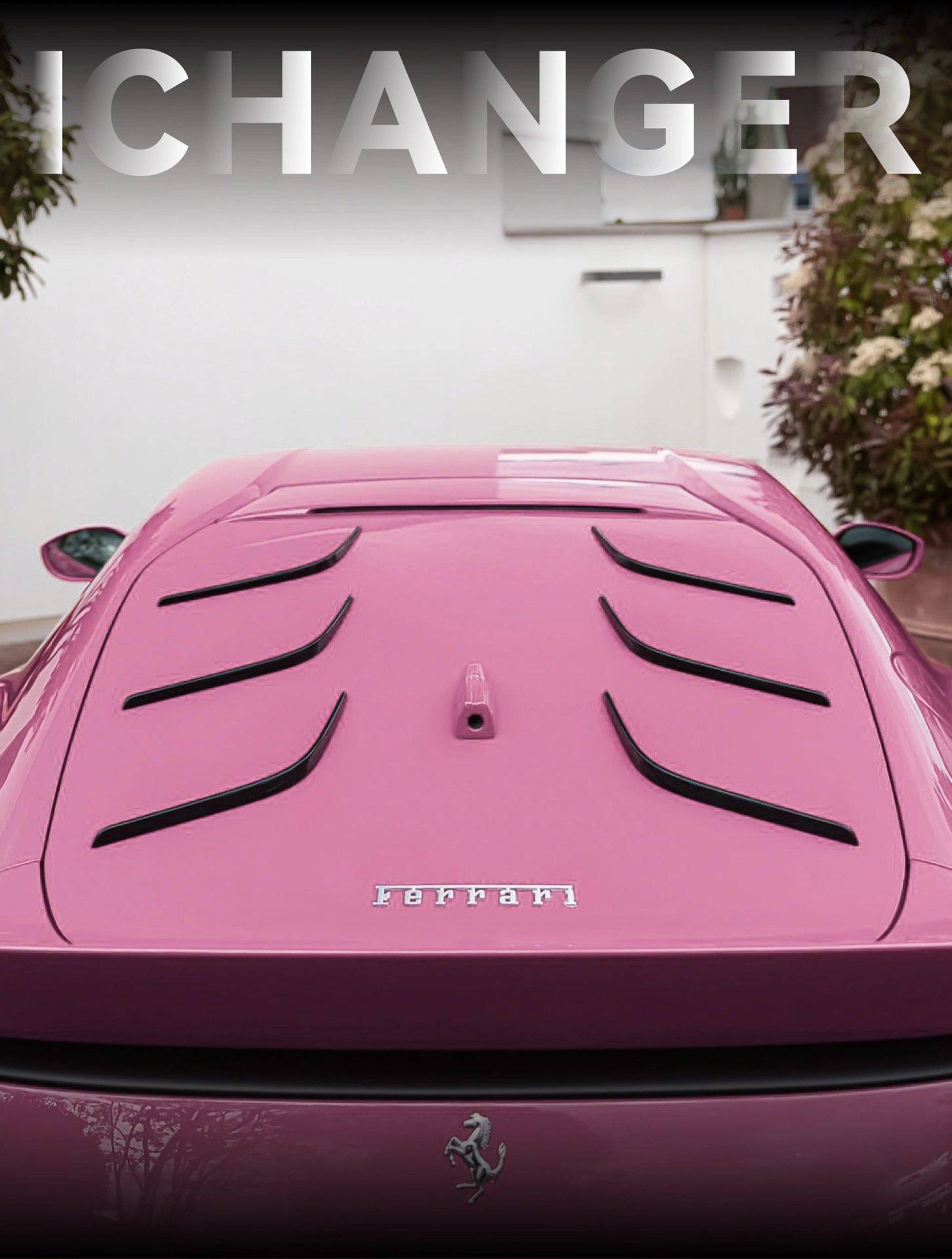 法拉利ichanger改色膜郁金香粉,哪个仙女能拒绝粉色的车车_搜狐汽车