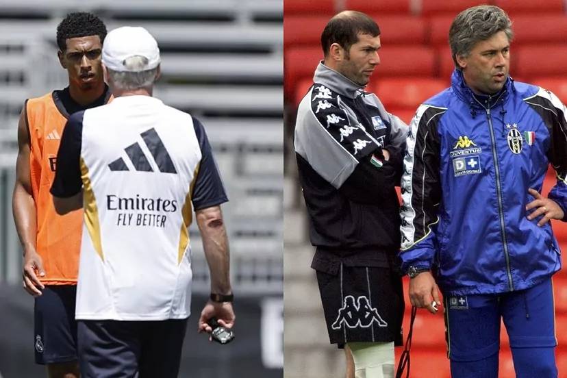 安切洛蒂与巴乔和齐达内吸取的教训,以免在贝林厄姆身上犯错_位置