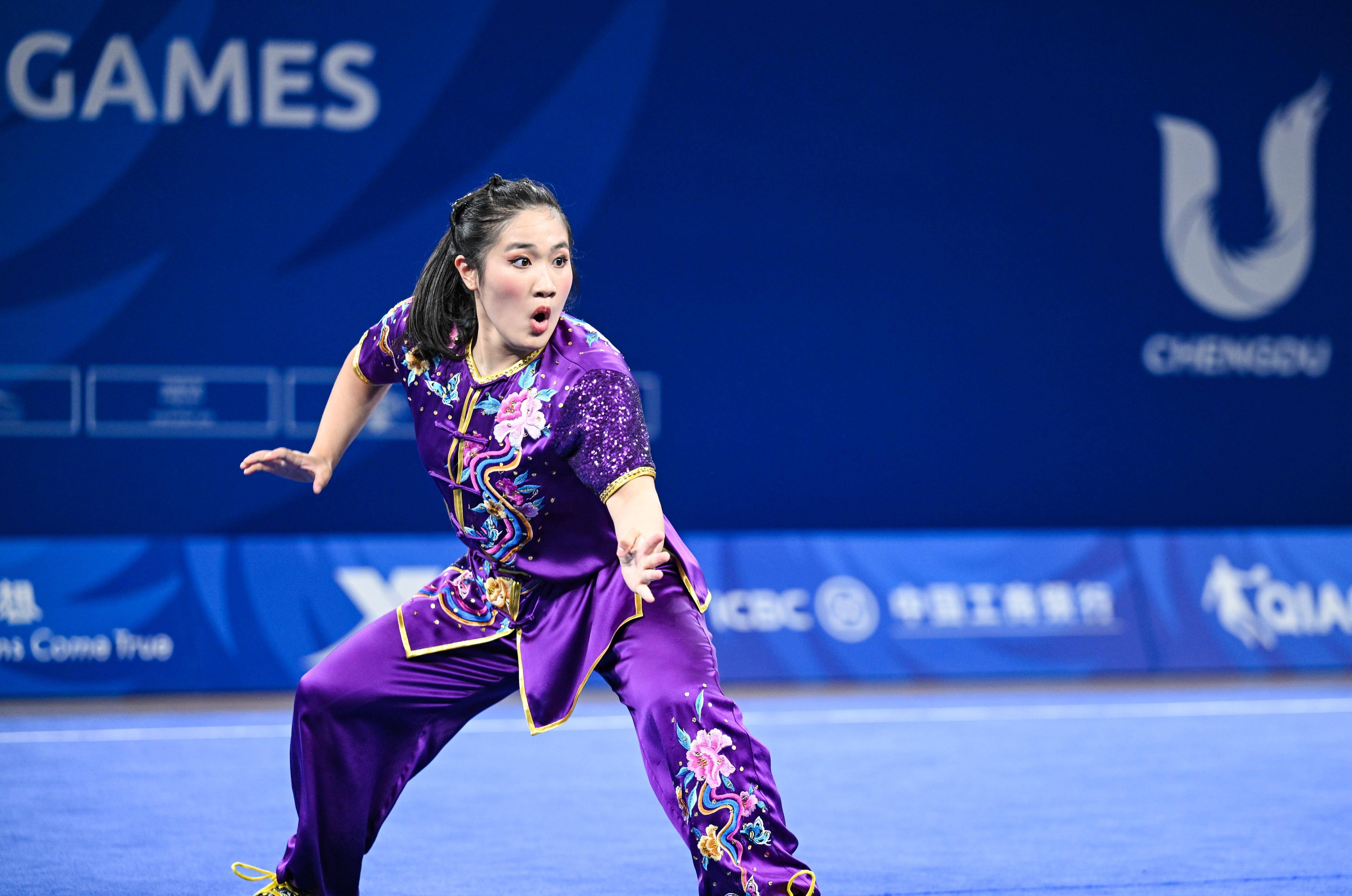 (成都大运会)武术-女子南拳赛况_比赛_黄心妍_澳门