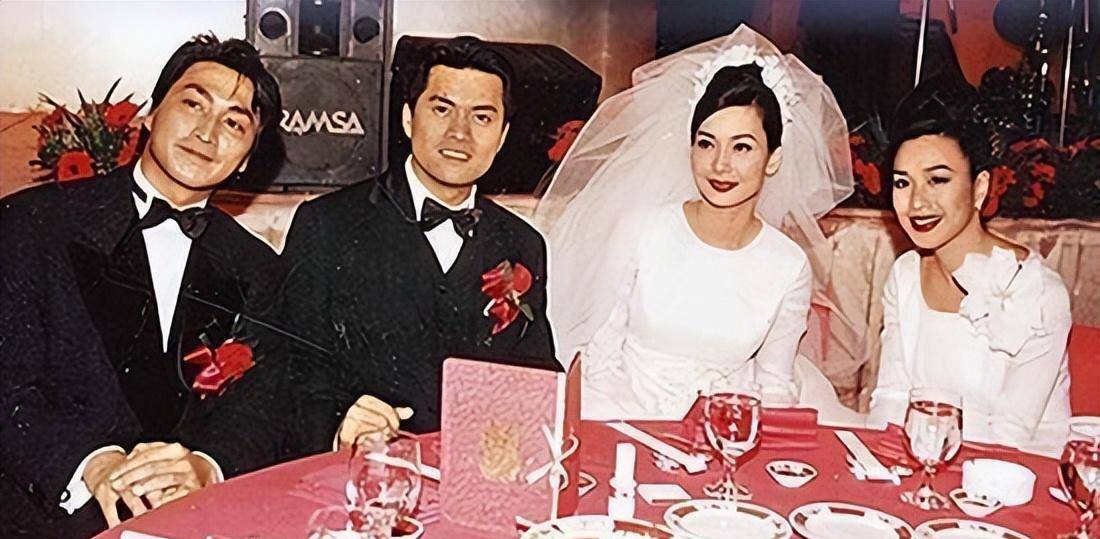 婚礼上,邝美云邀请好朋友钟丽缇当伴娘,风流倜傥的何家劲是吕良伟的