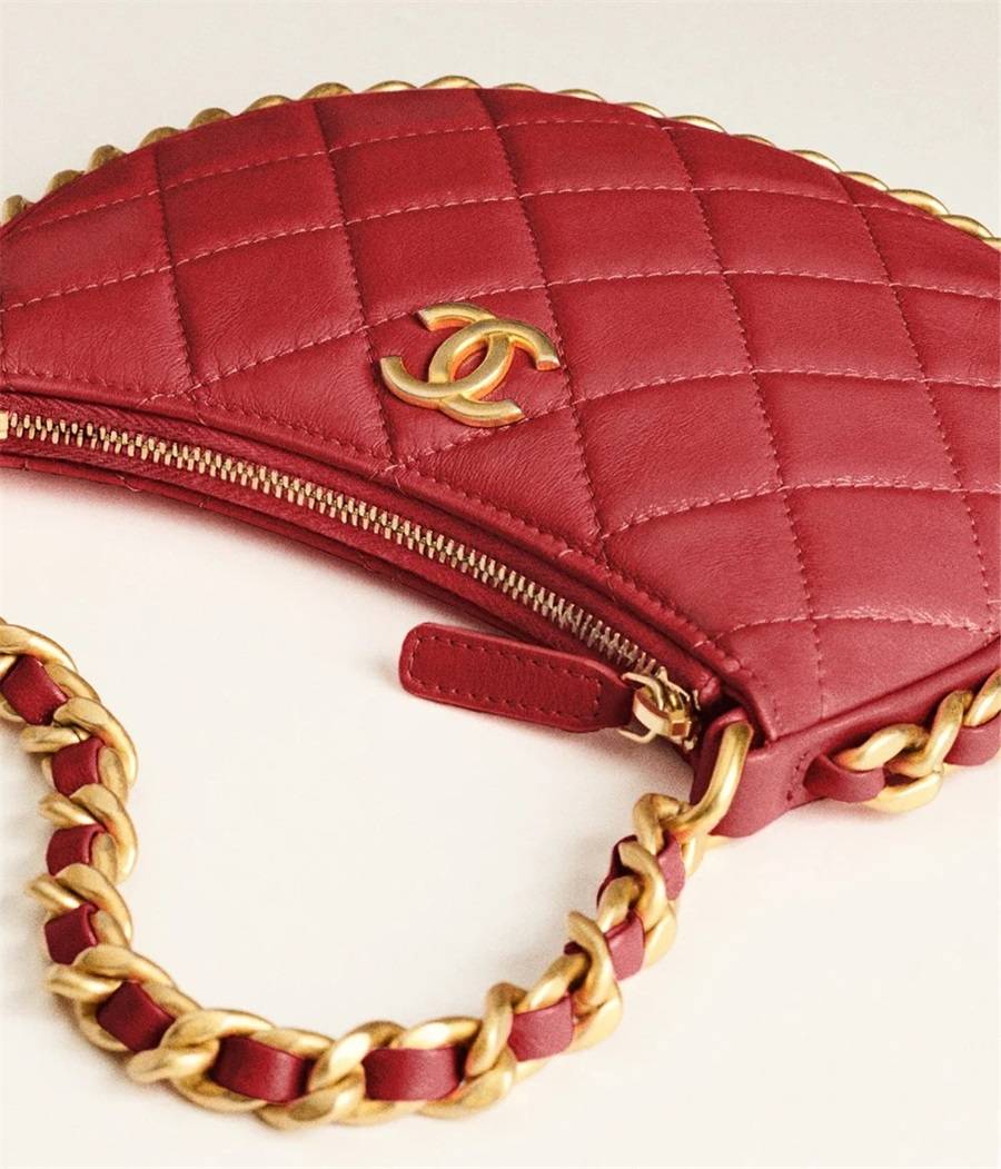 2023香奈儿包包新季入门小皮具,chanel「菱格纹 皮穿链」_clutch_with