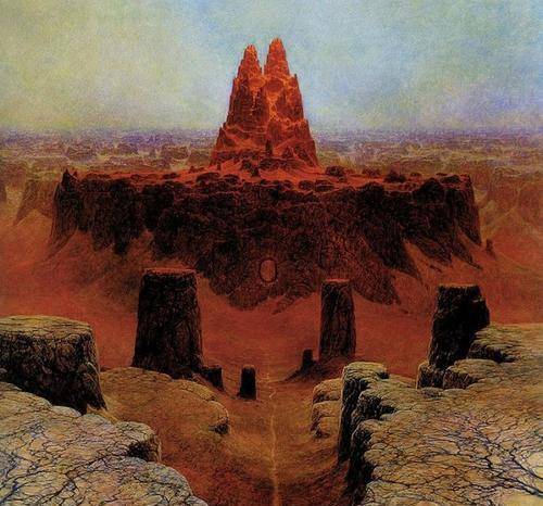 波兰画家死里逃生,画出死后的世界,让人不寒而栗_贝克辛斯基_作品