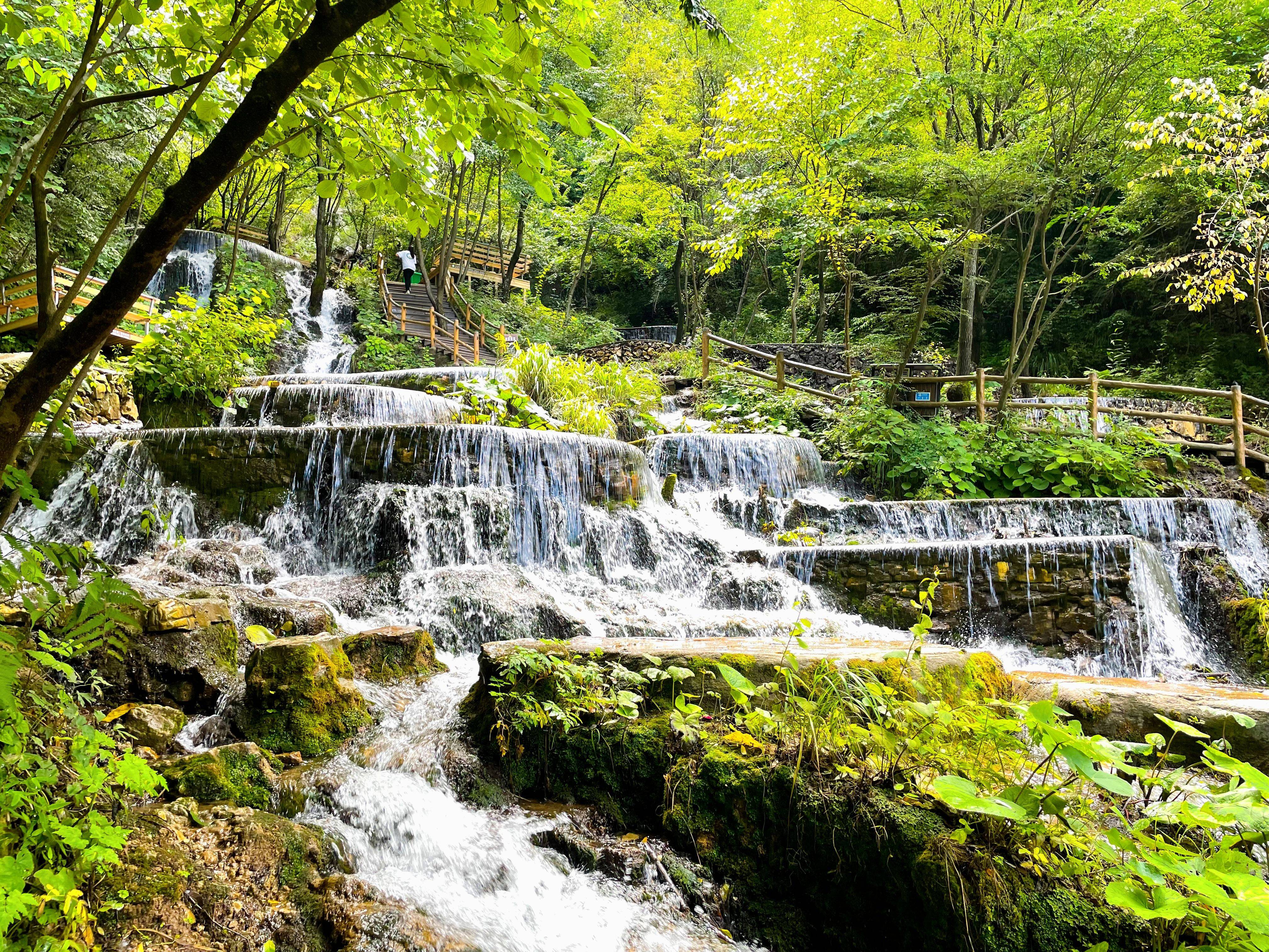 洛阳王府竹海景区,今年夏天火爆河南,适合避暑,瀑布是亮点