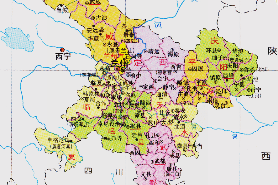 庄浪县地图全图高清版图片