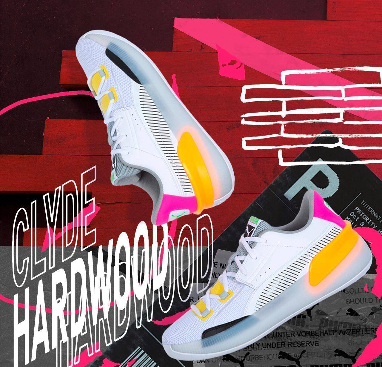 puma clyde hardwood retro 尽显现代与经典的跨世纪火花_篮球鞋_新秀