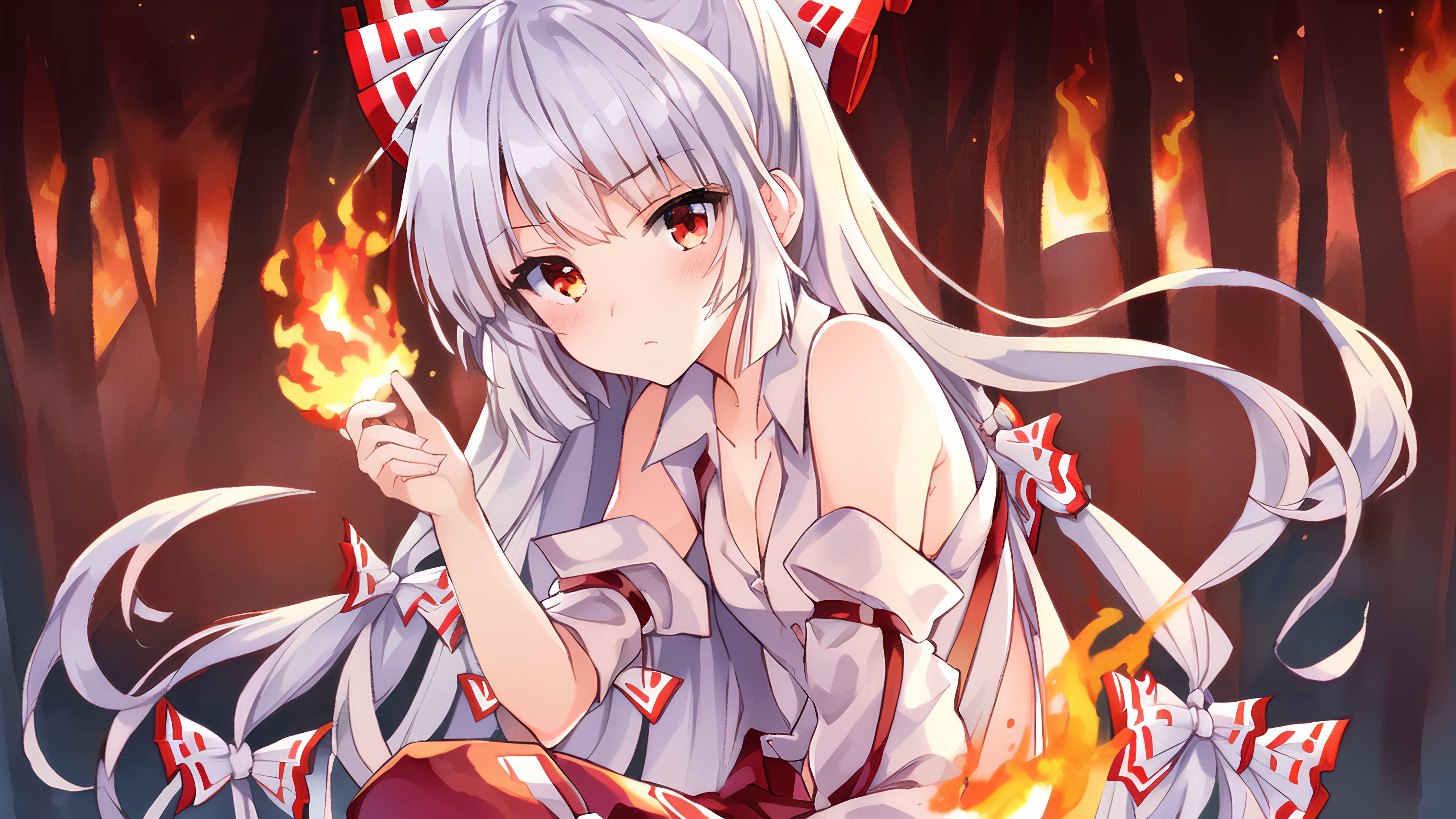 壁纸分享——东方project:藤原妹红