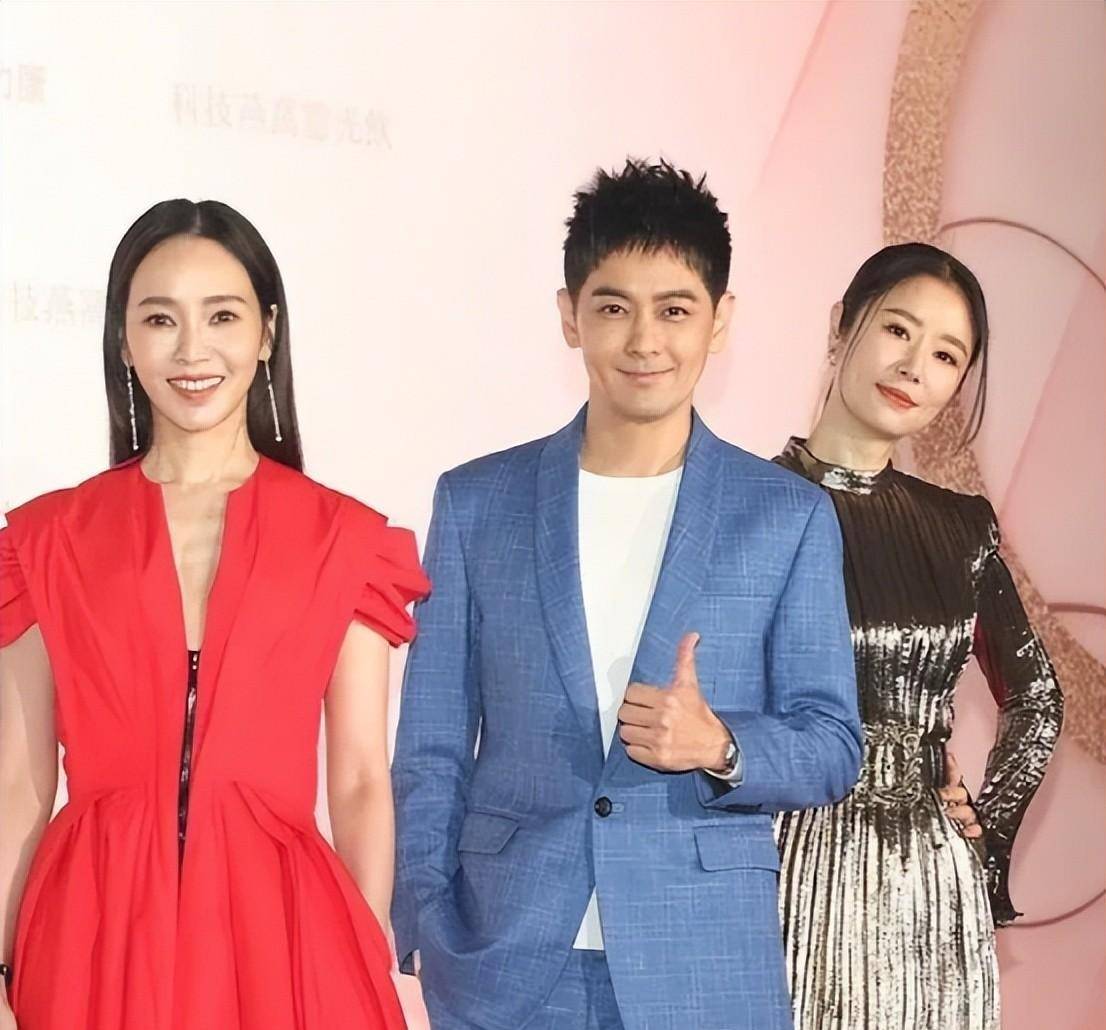 林心如和林志颖同框实属罕见,仅相差1岁,却看起来像两代人_时尚_黑色