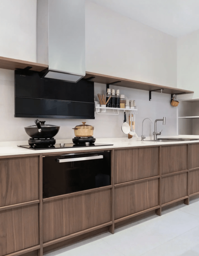 骨骼线,大概是最美的橱柜了吧_自然_厨房_木纹