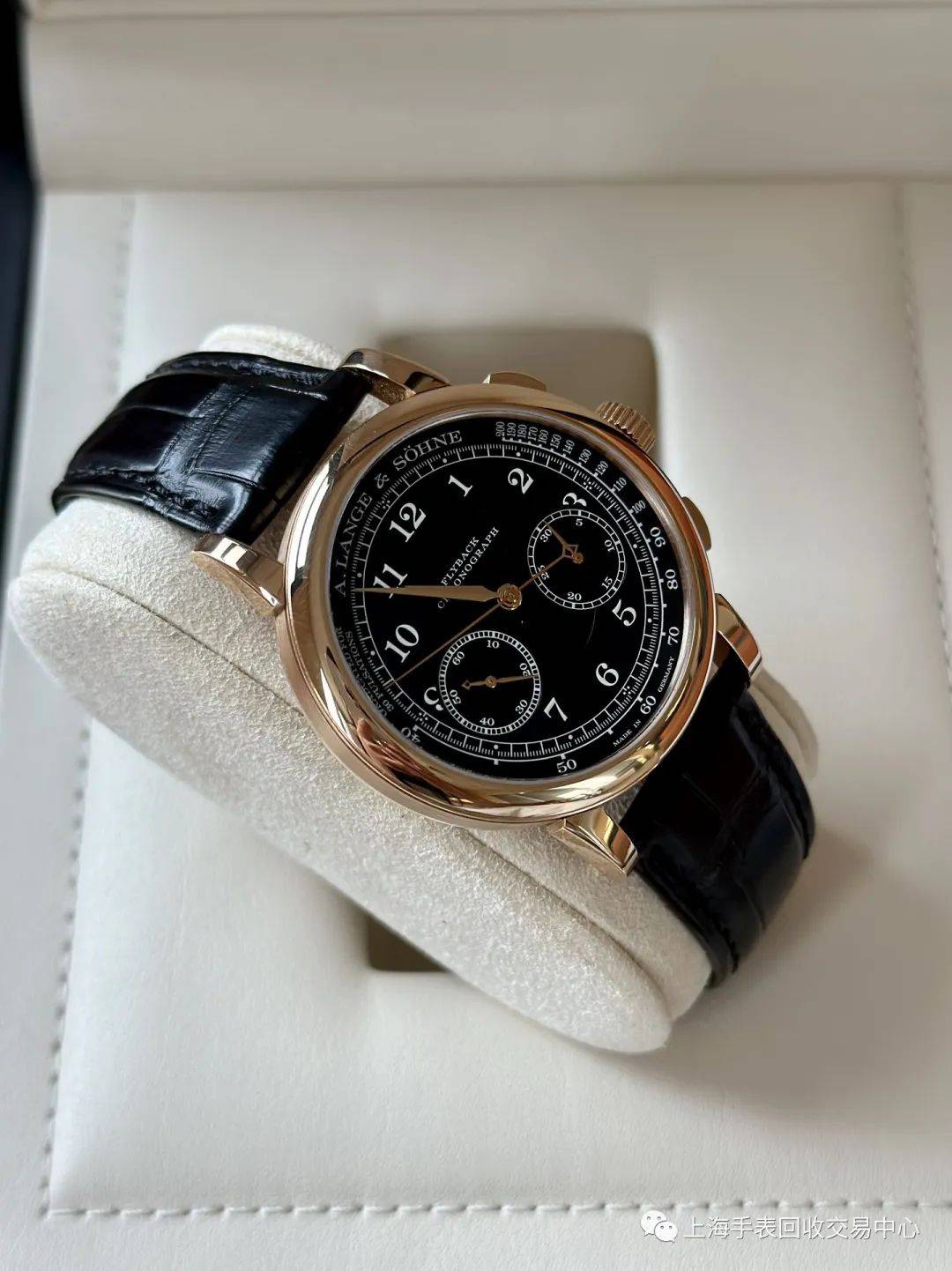 朗格1815系列414.031玫瑰金黑盘,18k玫瑰金材质,39.