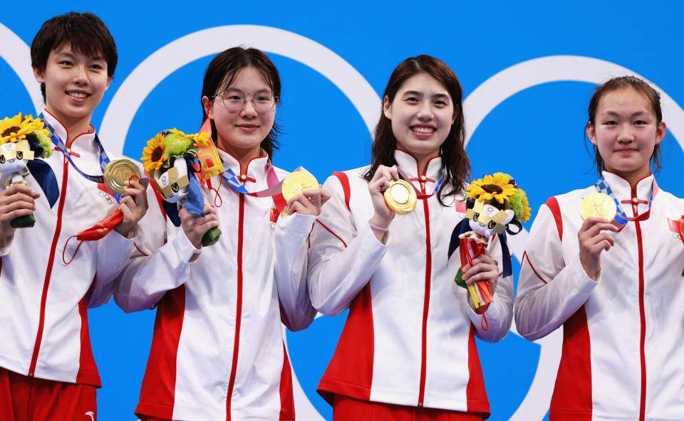 200米自由泳接力冠军,当时与她一同夺冠的还有张雨霏,杨浚瑄和李冰洁
