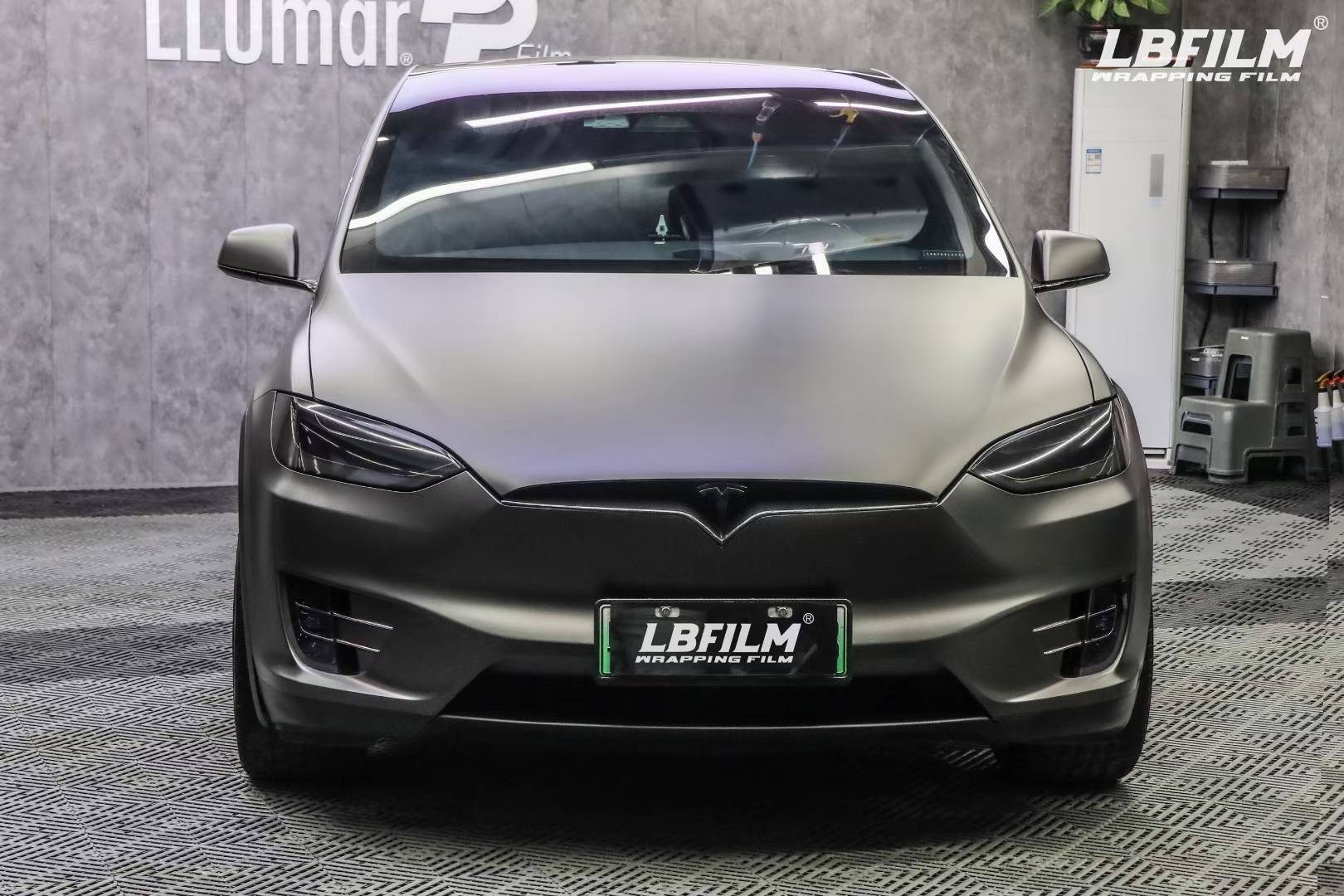 特斯拉modelx-lb改色膜原厂漆山灰,霸气十足的颜色_搜狐汽车_搜狐网