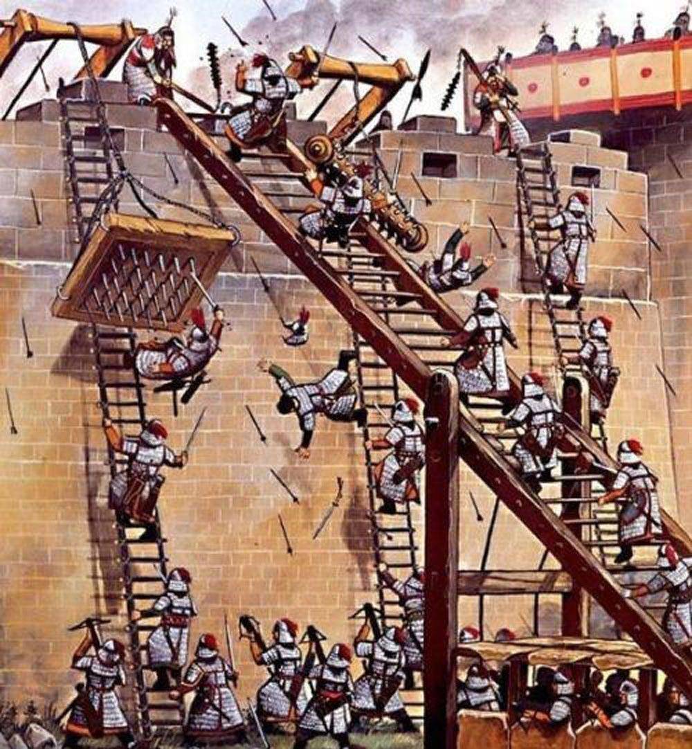 云梯是古代战场上最伟大的发明之一,它弥补了军事领域攻城的空缺.