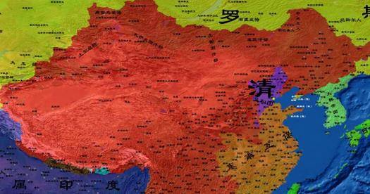清朝世界地图 清末图片