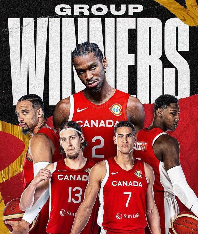 加拿大小組賽大勝111分，超越美國男籃，成為世界杯強隊之一