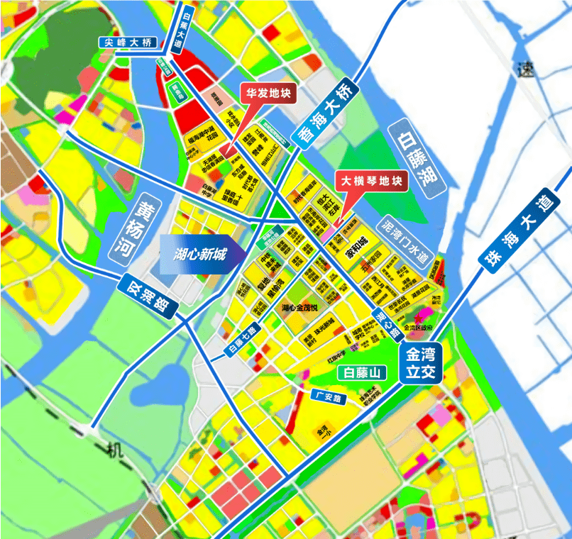 在商业配套方面,目前斗门湖心路片区除了有已经开业的家和城广场外