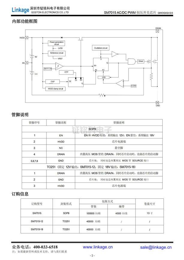 SM7015明微非隔离恒压电源芯片：12V/18V输出电压，适应于小家电产品领域 (图3)