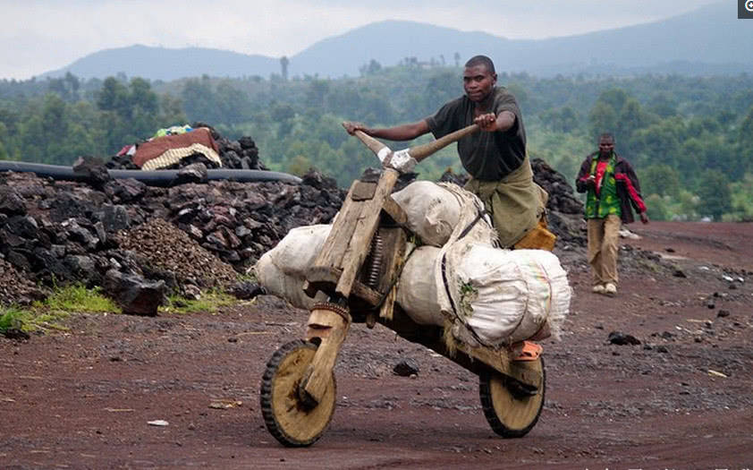 刚果木板车图片