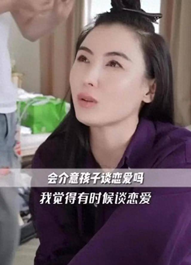 张柏芝回应16岁大儿子情感绯闻:没看到他很需要恋爱,尽量多读书