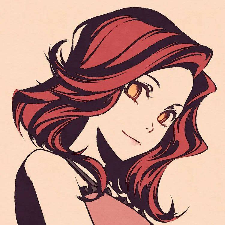 小众画风动漫女生头像_月亮_星星_艾米