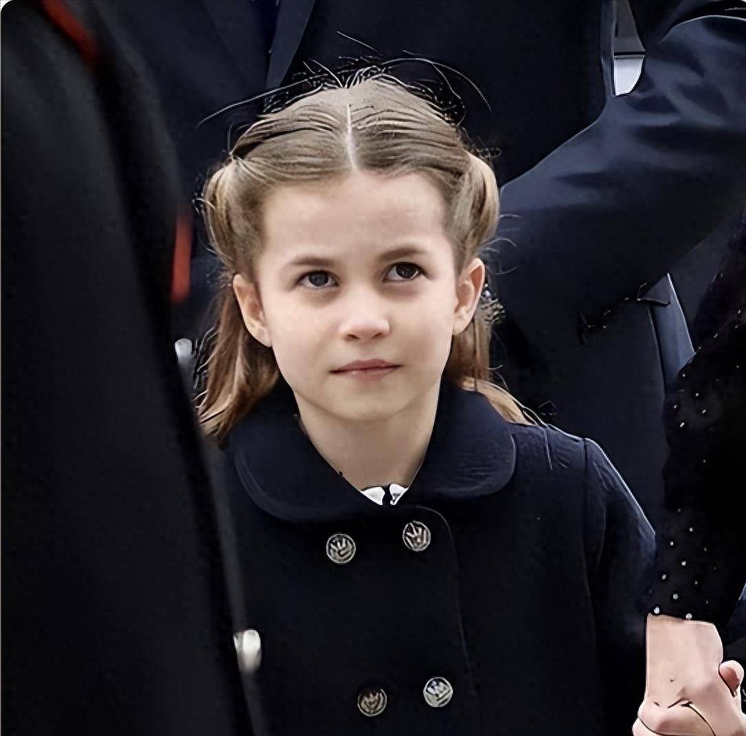 公主夏洛特:以前长得像戴安娜,现在7岁了越来越像女王