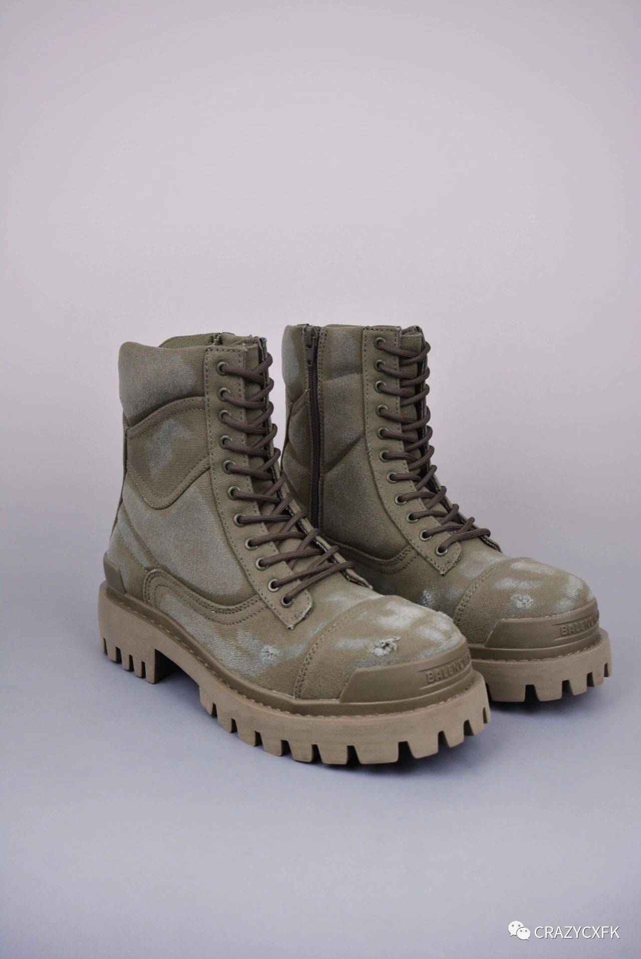 巴黎世家 balenciaga strike 厚底马丁军靴