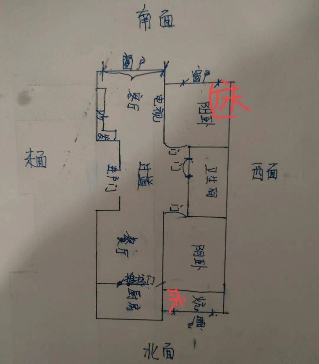 工字型户型图风水图片