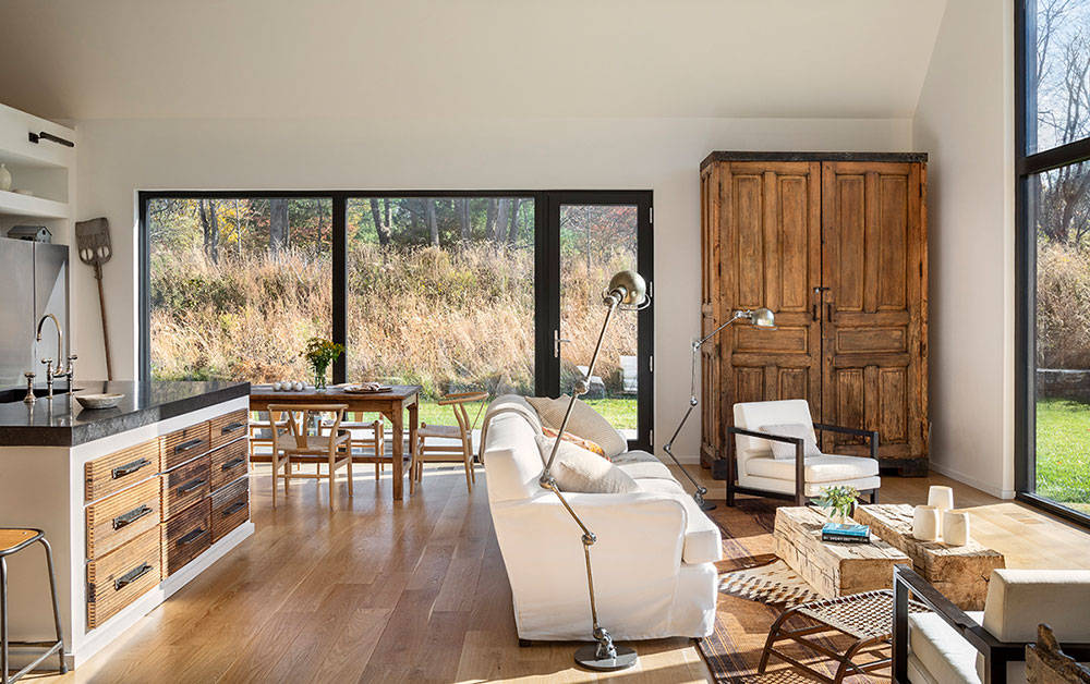 纽约北部侘寂wabi-sabi风格美学别墅_自然光_戏剧性_大量的