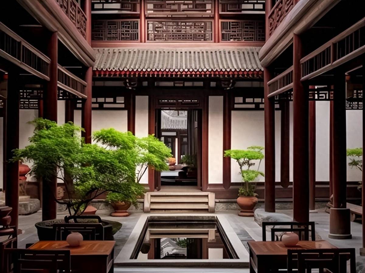 中国传统建筑中的天井布局