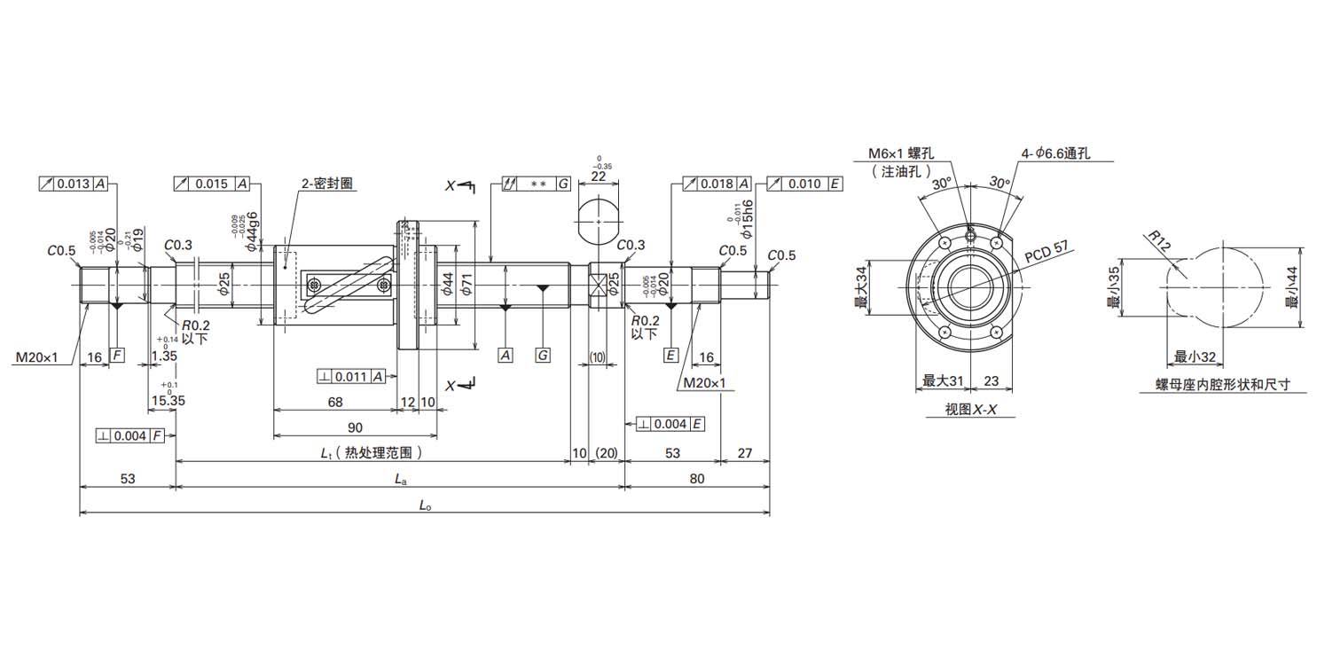 nsk 滚珠丝杠 小型fa系列 ma fa