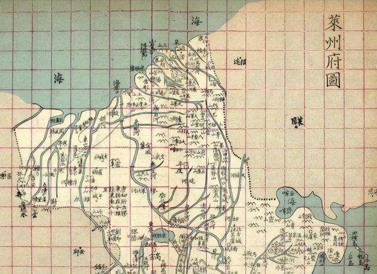 明朝山东布政司莱州府地理_东北_西南_入海