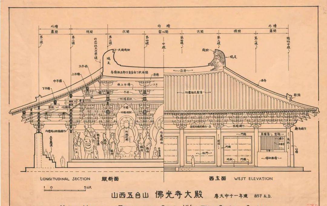 沒有cad的年代,林徽因和梁思成這樣手繪圖紙,夫婦倆都太優秀了_建築