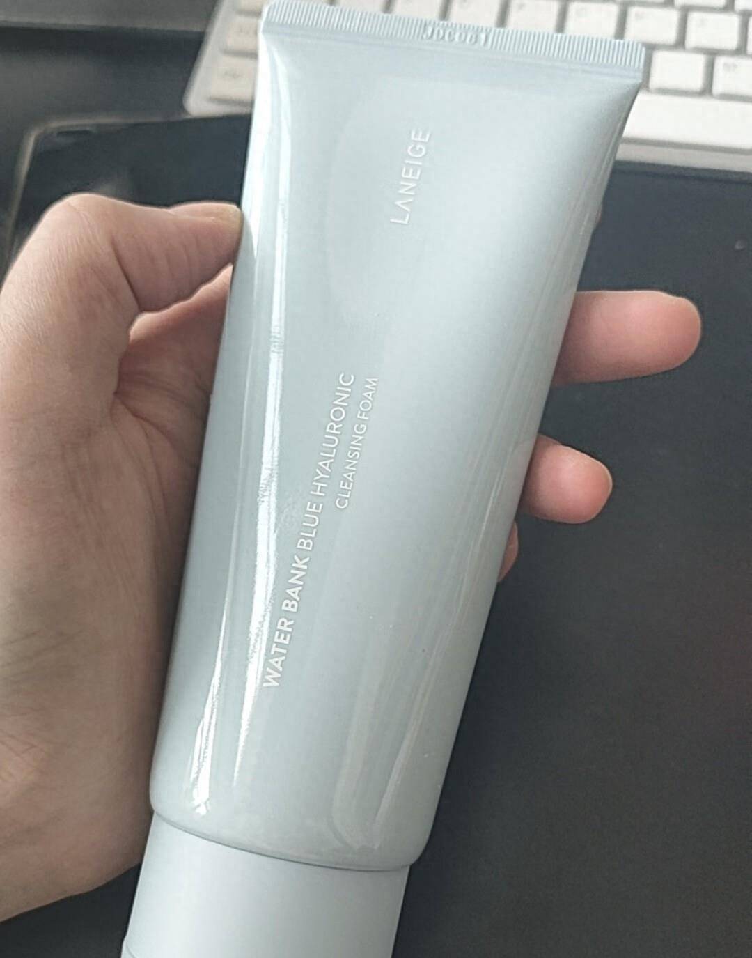 兰芝洗面奶新款水凉玻尿酸嘭润洁颜膏清新水润洗出美丽肌肤