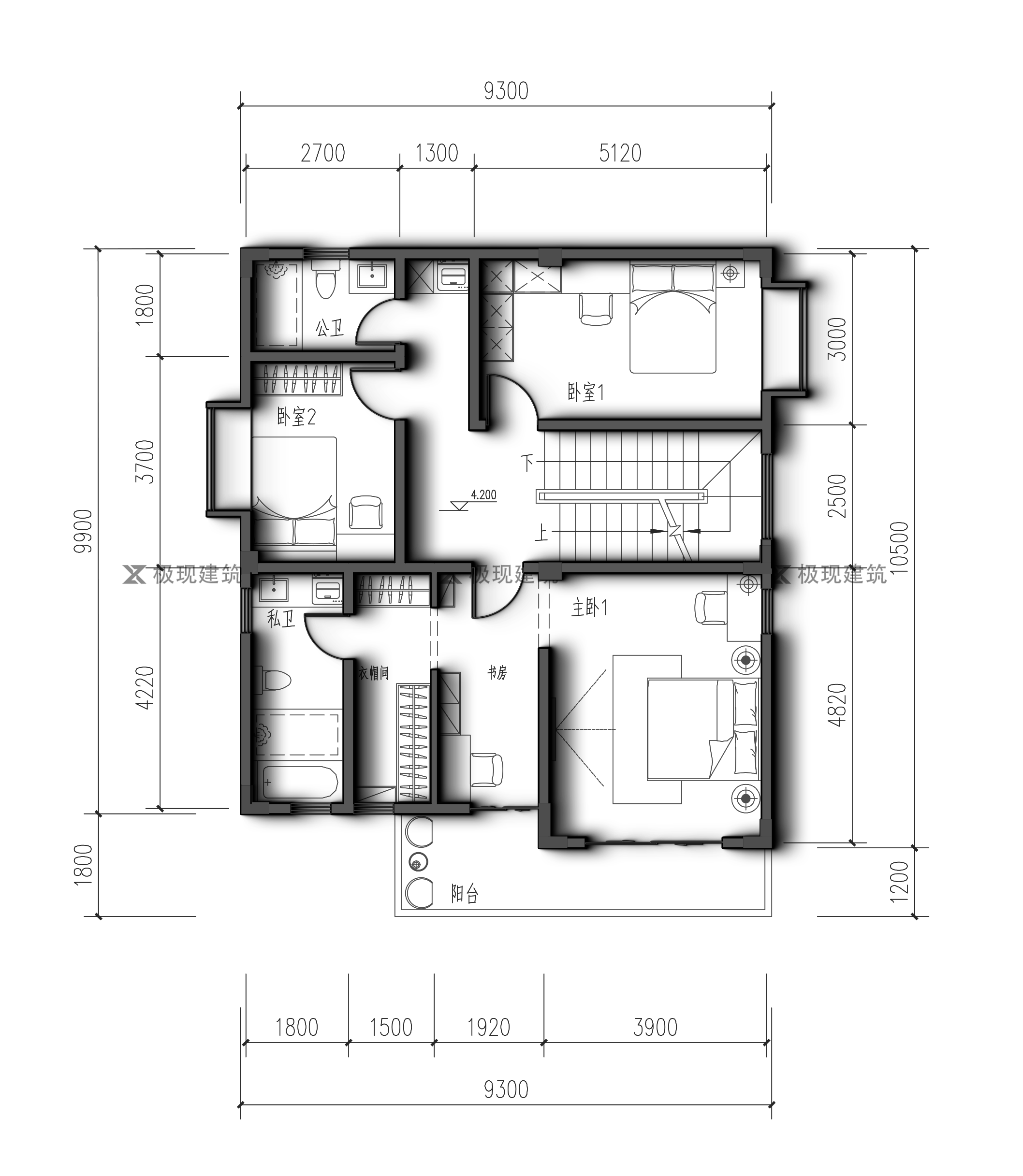 农村95平米自建房图图片