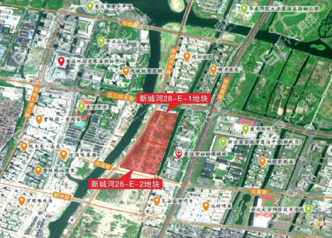 慈溪新城河区块再推2宗宅地,将于11月9日开拍!_地块_规划_面积