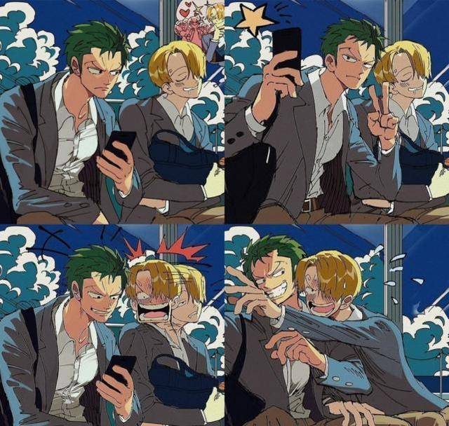 海贼王索隆山治二十年老cp同人系列,什么佩罗拉日和都靠边站_山治和